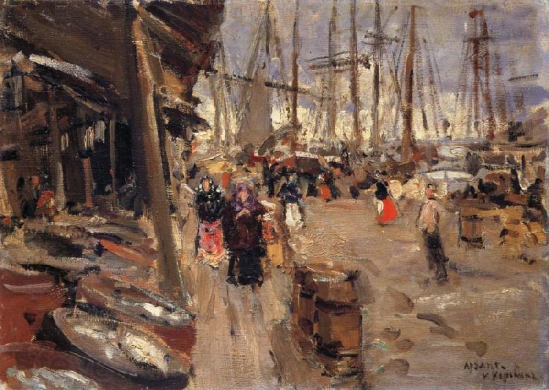 Konstantin Korovin Pier France oil painting art